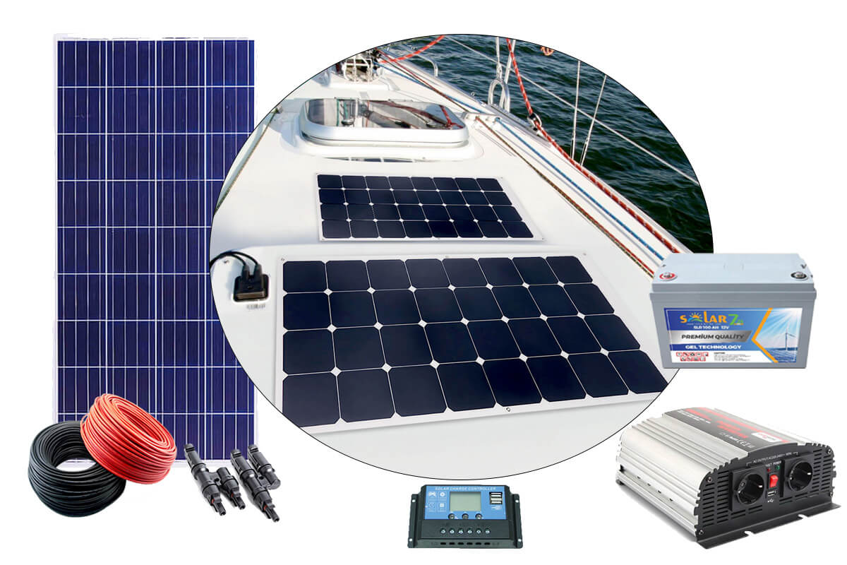 Duru Solar12V-1000W Esnek 2 Panelli  Tekne / Yat Paketleri
